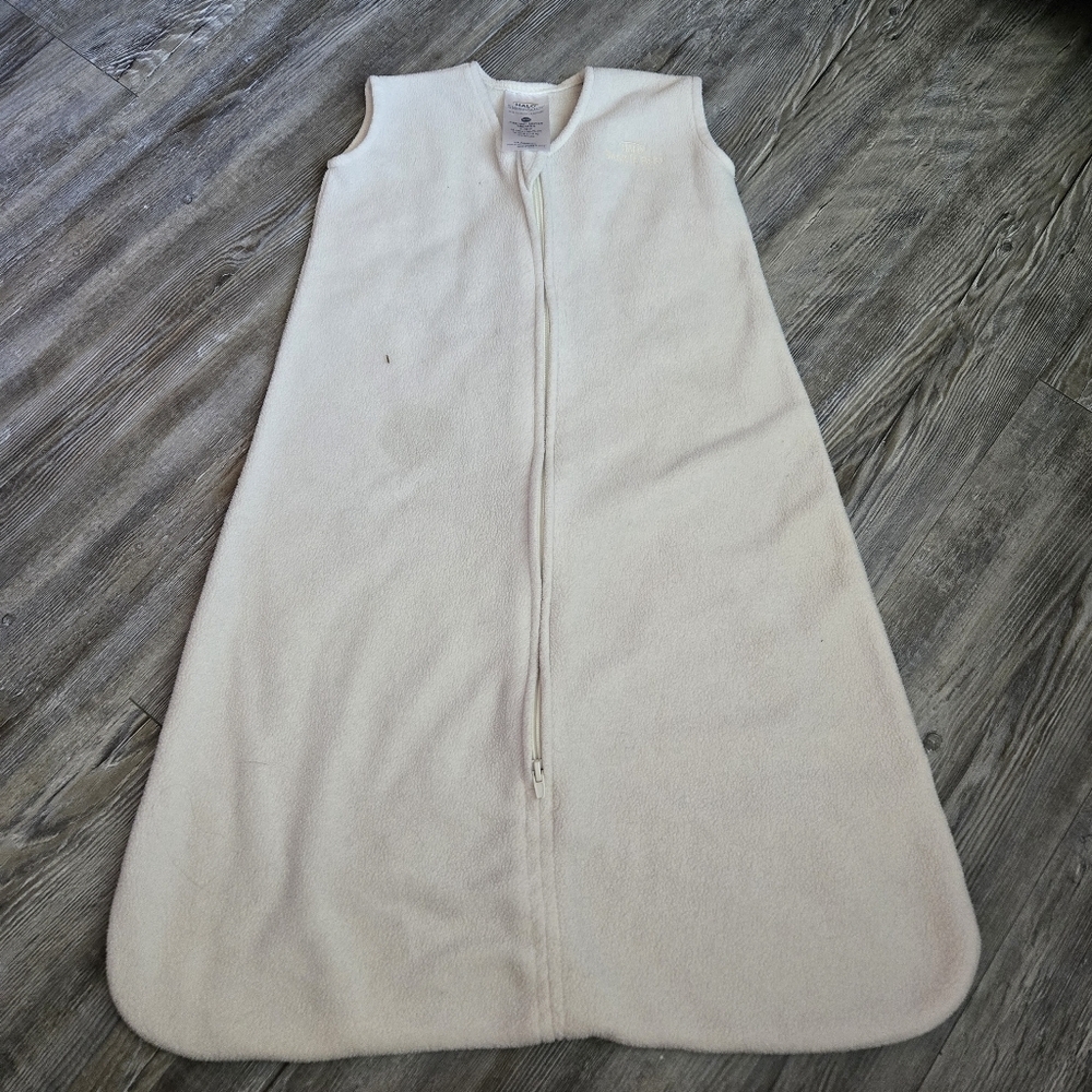 Halo Cream Sleeveless Baby Sleep Sack Fleece